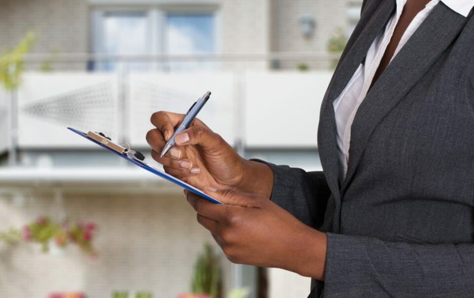 woman with clipboard