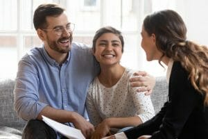 Couple Talking to an Appraiser