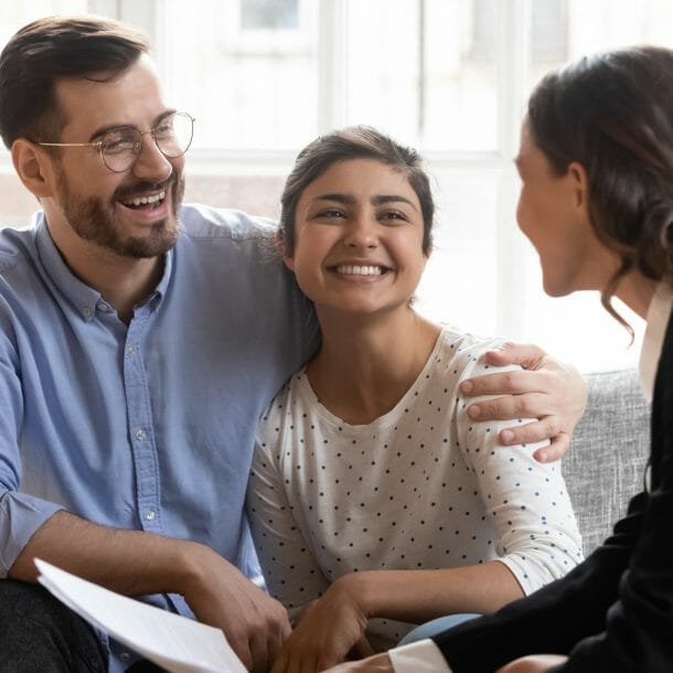 Couple Talking to an Appraiser