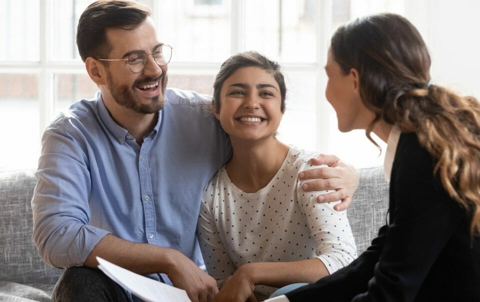 Couple Talking to an Appraiser